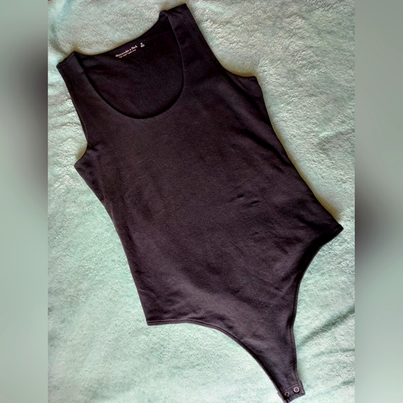 Abercrombie & Fitch, SET of 2 Bodysuits, Olive Green & Black, Size Medium, GUC - Picture 2 of 14